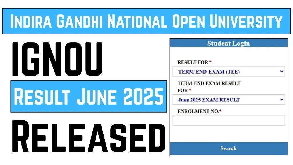 IGNOU Result June 2025